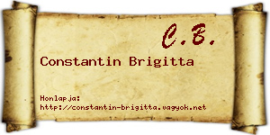 Constantin Brigitta névjegykártya
