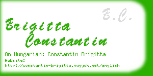 brigitta constantin business card